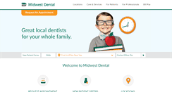 Desktop Screenshot of midwest-dental.com